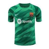 Camisa de Futebol Barcelona Goleiro Equipamento Principal 2023-24 Manga Curta